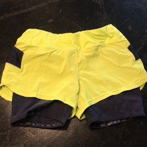 Athleta spandex lined shorts
